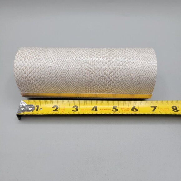 Authentic JIMMY CHOO Snakeskin Pattern Magnetic Snap Eyeglasses Sunglasses Case - Picture 9 of 11